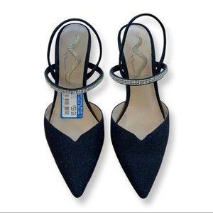 Nina Navy Blue Heels | Size 8